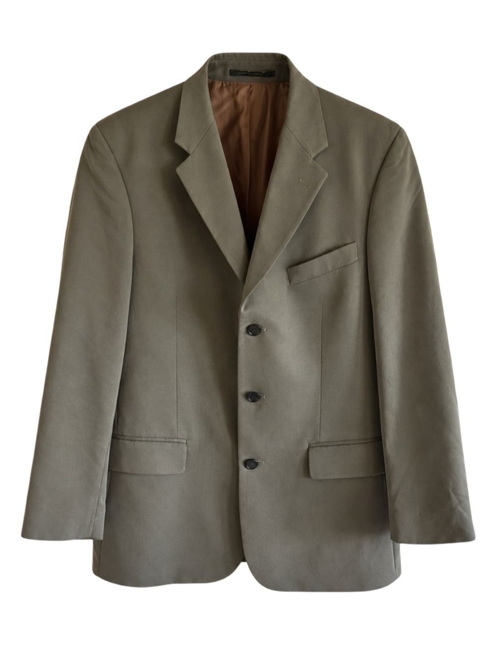 Men’s Vintage Mark Shale Gray Micro Fiber Blend Lined Blazer 38 Regular